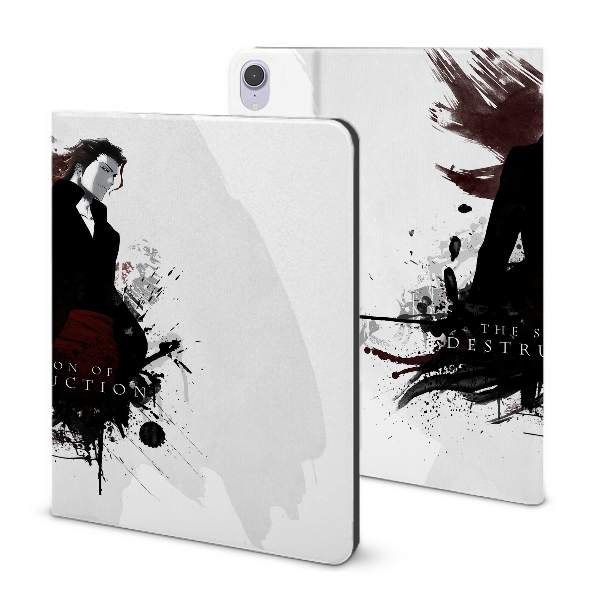 （画像用） ブリーチ BLEACH IPad ケース ブック型 PUレザー TPU 耐衝撃 軽量 薄型 ペン収納なし 全面保護 IPad 各モデル対応